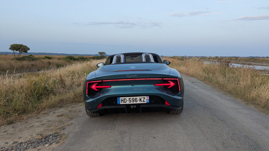 Essai MG Cyberster // Source : Raphaelle Baut pour Numerama