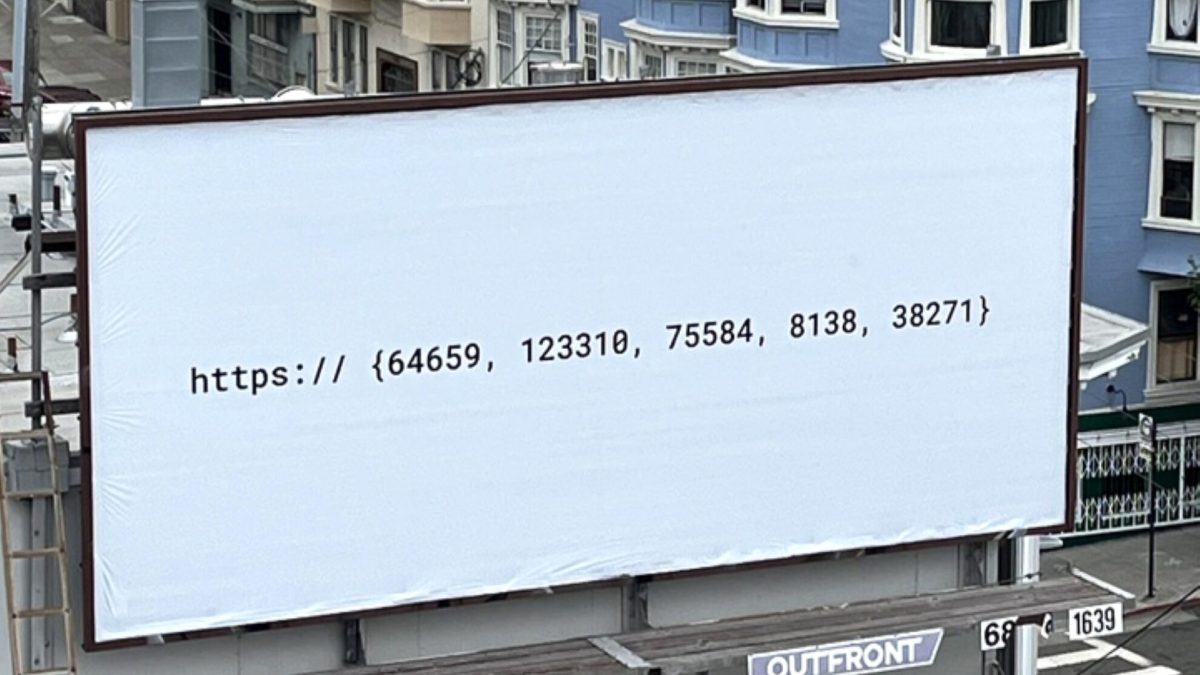 Un panneau à San Francisco a affiché en septembre 2025 une ligne à déchiffrer avec un autre challenge à la clé et une embauche chez Listen Labs. Un panneau à San Francisco a affiché en septembre 2025 une ligne à déchiffrer avec un autre challenge à la clé et une embauche chez Listen Labs.