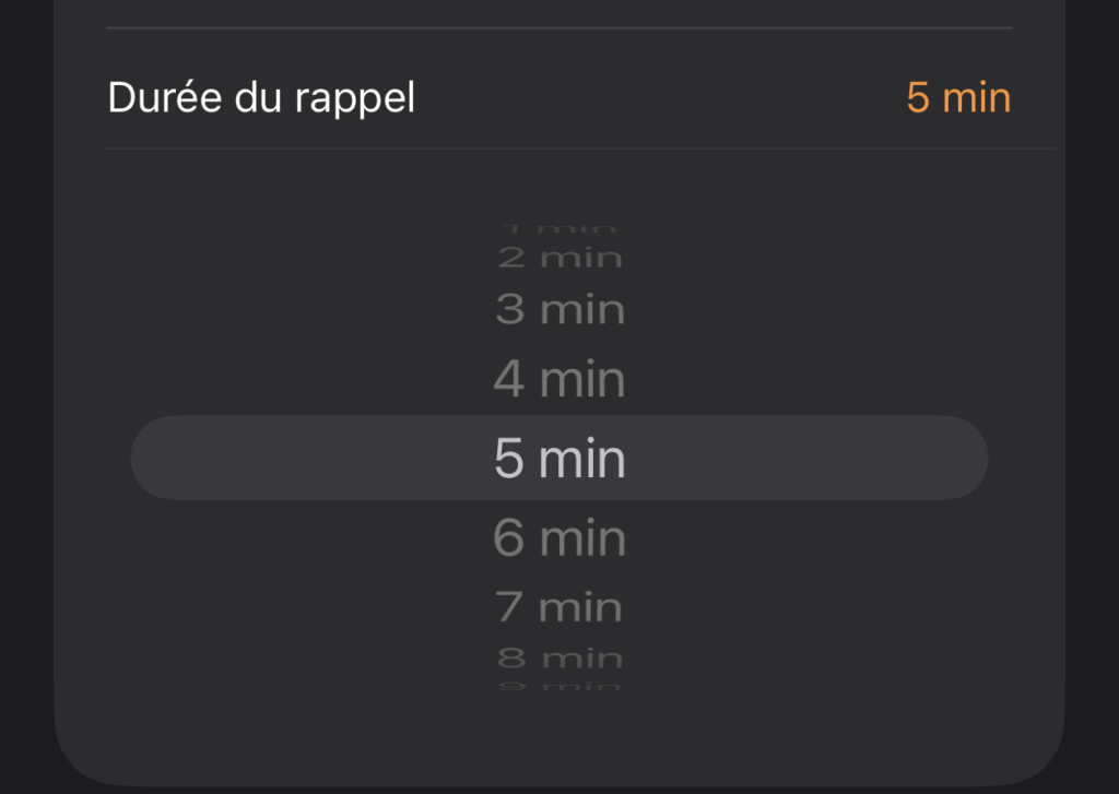 La durée du rappel peut être personnalisée dans iOS 26.
