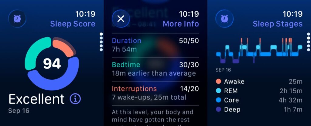 La note de sommeil sur Apple Watch Ultra 3. La note de sommeil sur Apple Watch Ultra 3.