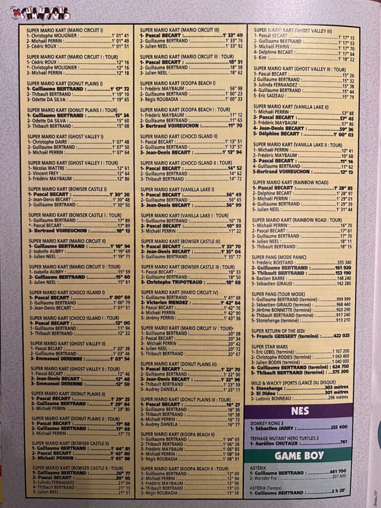 Je suis champion du monde de Mario Kart // Source : Nintendo Player n°29, juin 1995 Je suis champion du monde de Mario Kart // Source : Nintendo Player n°29, juin 1995