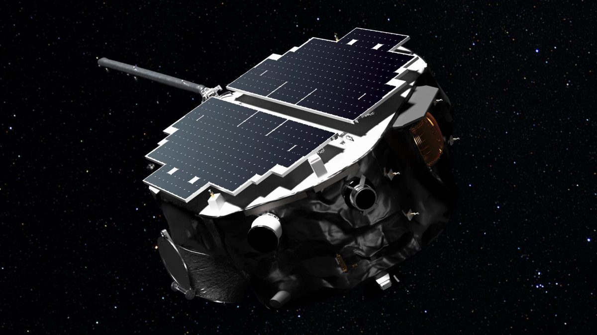 Vue d'artiste du satellite IMAP. Crédit : Nasa Vue d'artiste du satellite IMAP. Crédit : Nasa