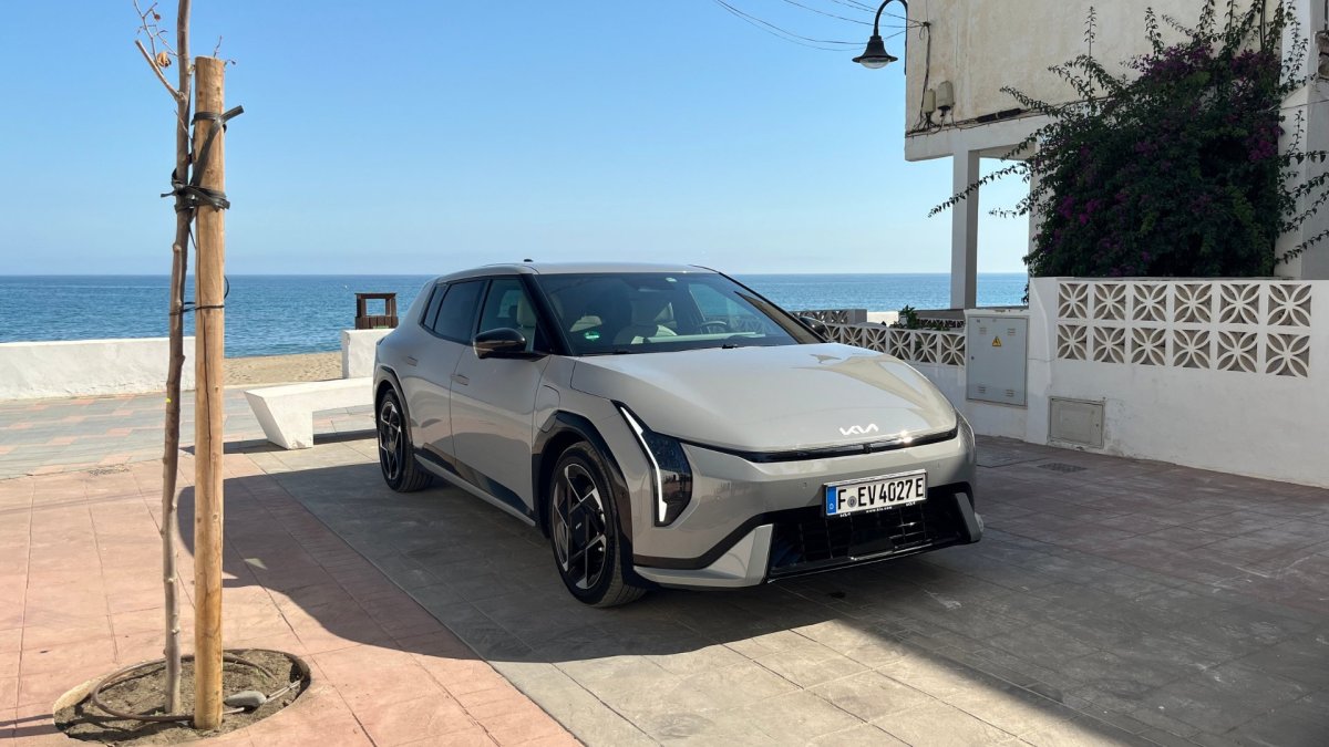 La Kia EV4 à l'essai // Source : Robin San Vicente pour Numerama La Kia EV4 à l'essai // Source : Robin San Vicente pour Numerama