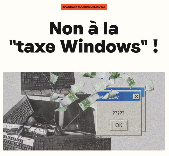 Non à la taxe Windows Non à la taxe Windows