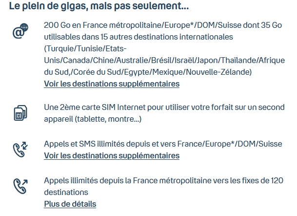 Des possibilités étendues à l'international Des possibilités étendues à l'international