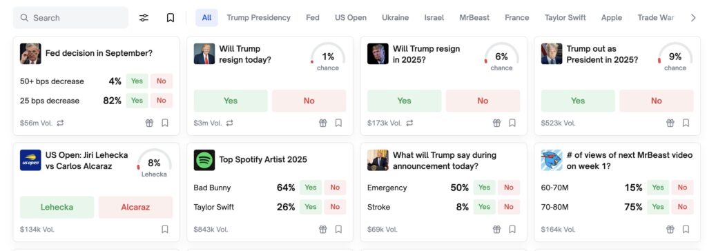 Sur Polymarket, la mort de Donald Trump est largement commentée.