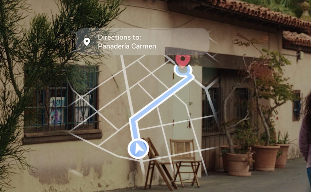 Le GPS dans les lunettes Meta Ray-Ban Display. // Source : Numerama Le GPS dans les lunettes Meta Ray-Ban Display. // Source : Numerama