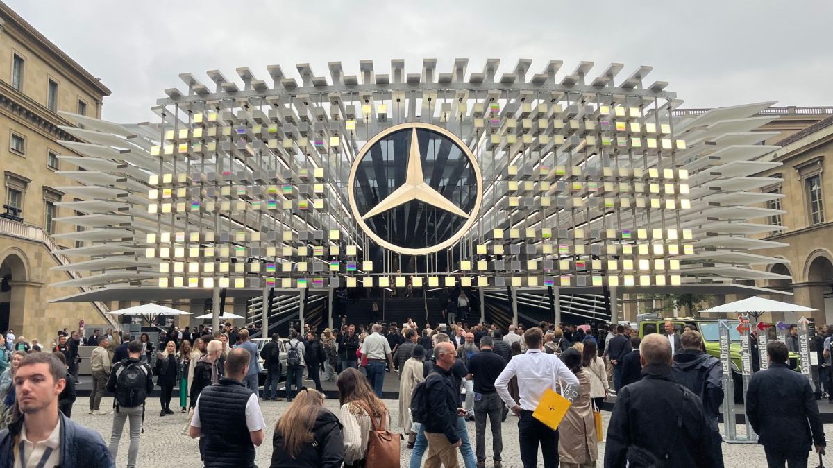 Les constructeurs allemands mettent le paquet pour leur stand au salon IAA de Munich // Source : Robin San Vicente pour Numerama Les constructeurs allemands mettent le paquet pour leur stand au salon IAA de Munich // Source : Robin San Vicente pour Numerama