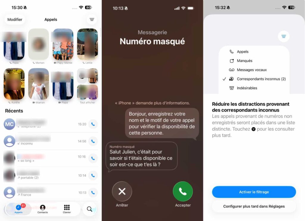 Les nouveautés de l'appli Téléphone. Les nouveautés de l'appli Téléphone.