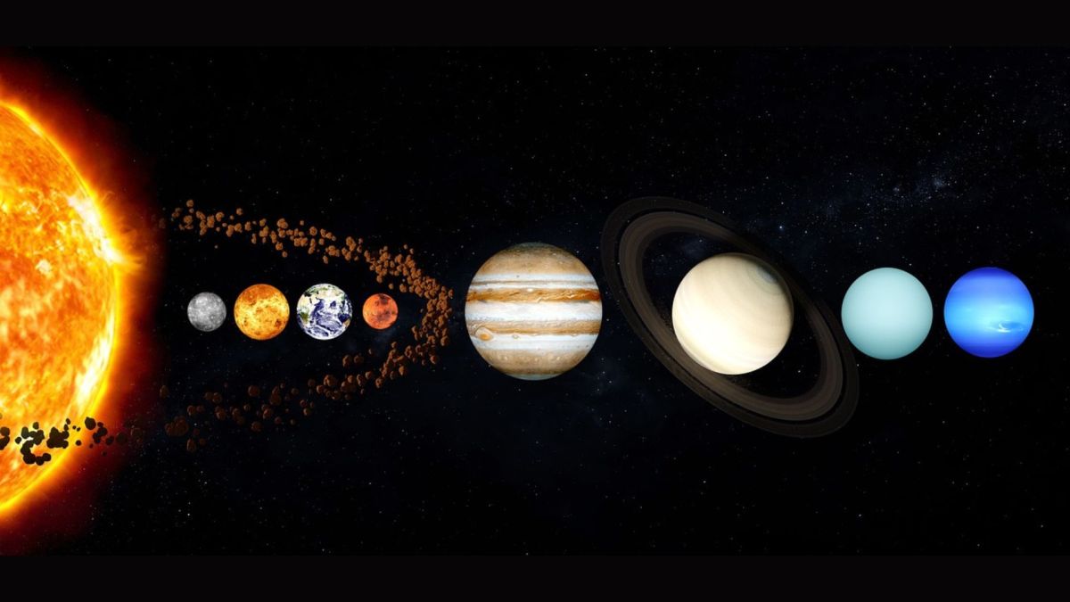 Le système solaire et la ceinture d'astéroïde // Source : Pixabay-Blender TImer Le système solaire et la ceinture d'astéroïde // Source : Pixabay-Blender TImer