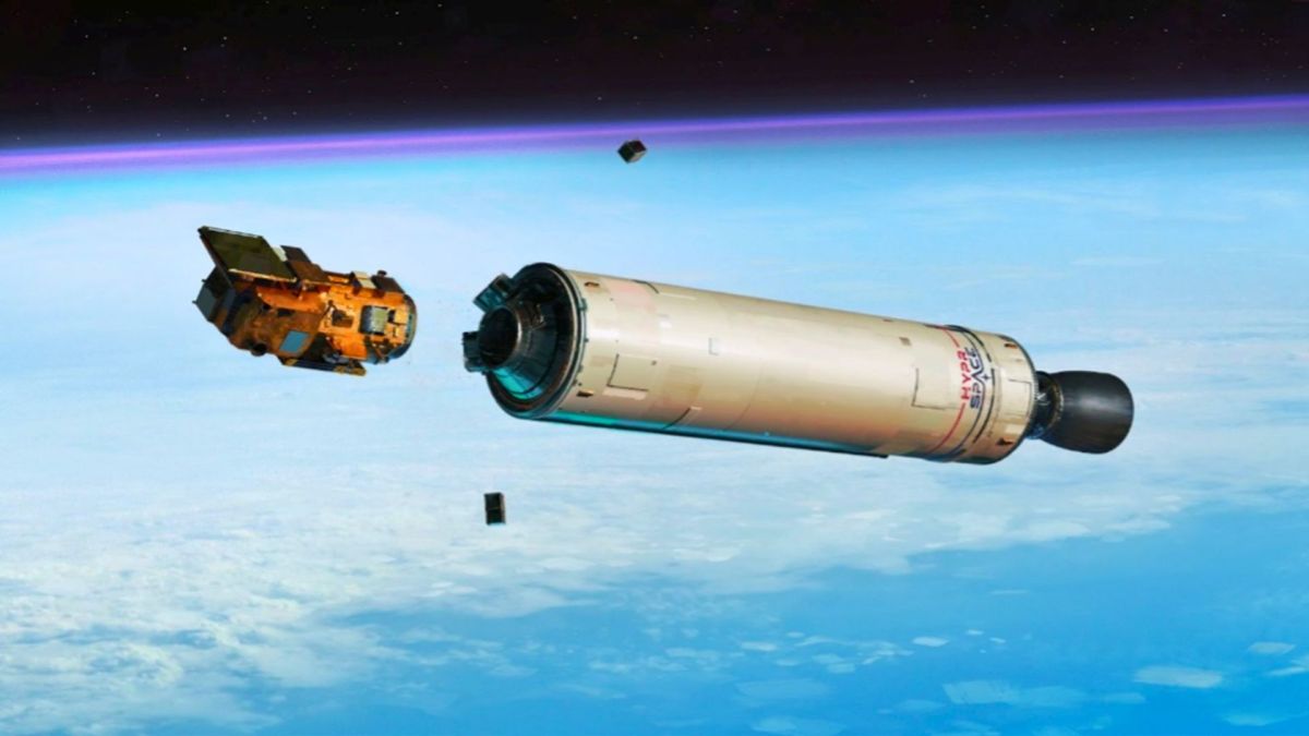 Vue d'artiste de Orbital Baguette One. // Source : HyPrSpace Vue d'artiste de Orbital Baguette One. // Source : HyPrSpace