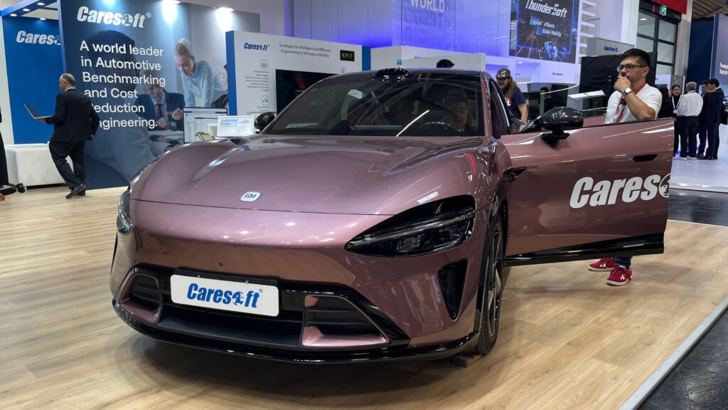 Un Xiaomi YU7 a été importé au salon IAA de Munich // Source : Robin San Vicente pour Numerama Un Xiaomi YU7 a été importé au salon IAA de Munich // Source : Robin San Vicente pour Numerama