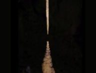 Une paire de stalactites et de stalagmites des grottes de Punkva, en Tchéquie. // Source : Piotr Szymczak Une paire de stalactites et de stalagmites des grottes de Punkva, en Tchéquie. // Source : Piotr Szymczak