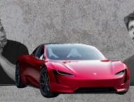 Le Tesla Roadster nouveau sujet de dispute entre Altman et Musk // Source : Montage Numerama réalisé avec Canva