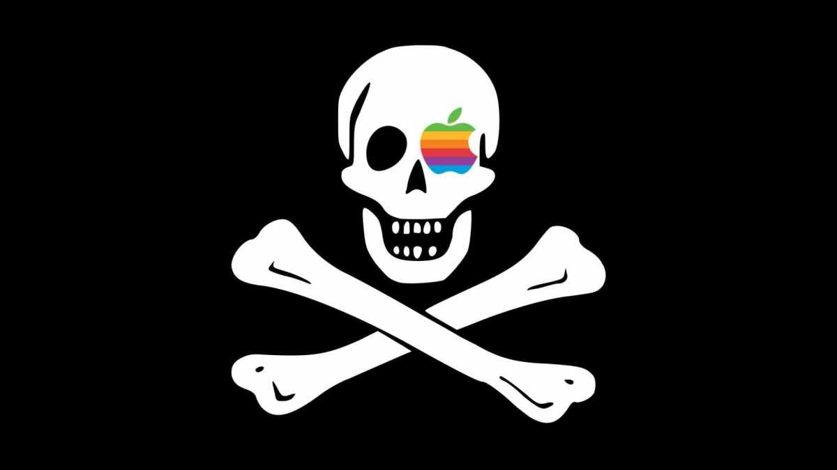 Le drapeau pirate d'Apple. // Source : Apple Le drapeau pirate d'Apple. // Source : Apple