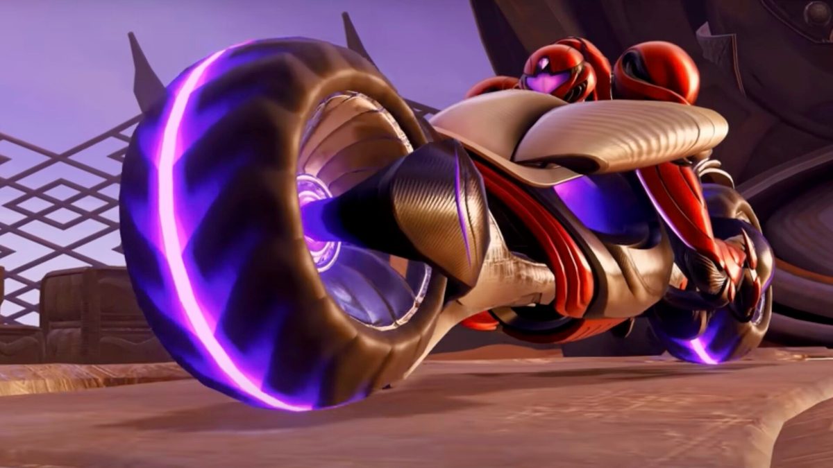 La moto de Samus Aran dans Metroid Prime 4: Beyond // Source : Capture YouTube Nintendo La moto de Samus Aran dans Metroid Prime 4: Beyond // Source : Capture YouTube Nintendo