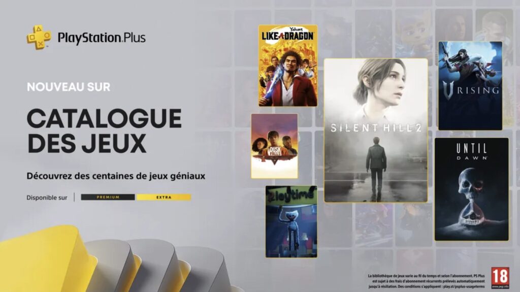 PlayStation Plus Extra en octobre 2025 // Source : Sony PlayStation Plus Extra en octobre 2025 // Source : Sony