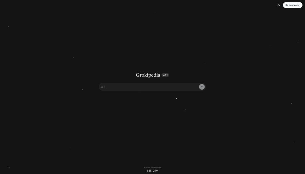 La version 0.1 de Grokipedia. // Source : Grokipedia / xAI La version 0.1 de Grokipedia. // Source : Grokipedia / xAI