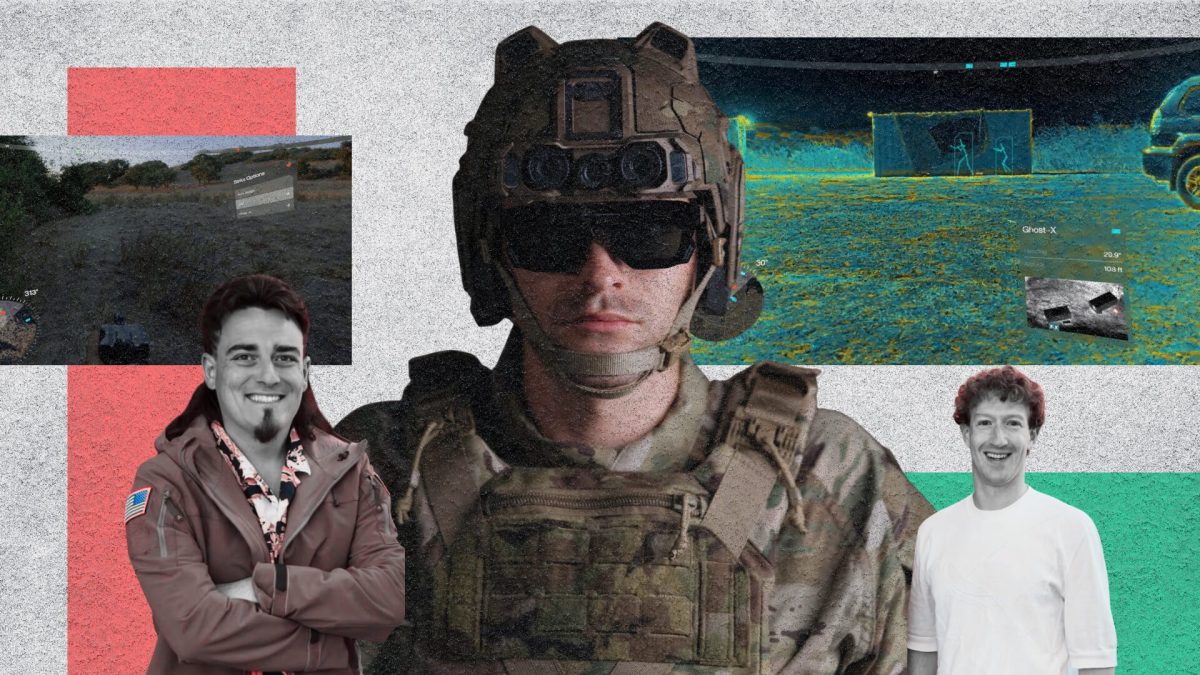 Soldats augmentés Anduril Industries // Source : Montage Numerama Soldats augmentés Anduril Industries // Source : Montage Numerama