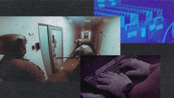 Europol publie la vidéo d'une incroyable saisie de 40 000 cartes SIM // Source : Montage Numerama Europol publie la vidéo d'une incroyable saisie de 40 000 cartes SIM // Source : Montage Numerama