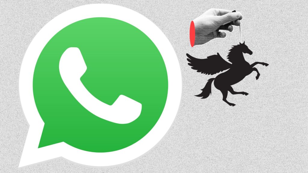 Un tribunal américain a ordonné à NSO de cesser d’utiliser Pegasus contre WhatsApp, en raison des préjudices commerciaux et réputationnels causés à Meta. // Source : montage Numerama Un tribunal américain a ordonné à NSO de cesser d’utiliser Pegasus contre WhatsApp, en raison des préjudices commerciaux et réputationnels causés à Meta. // Source : montage Numerama