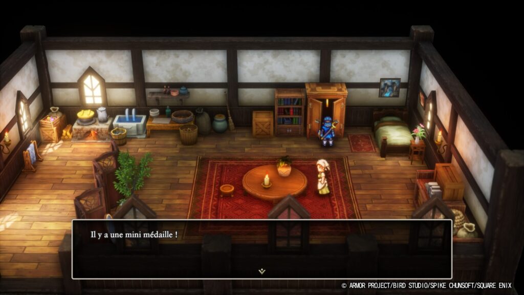 Pour le bien être du royaume, le vol est autorisé. Vous pourriez trouver du bon équipements dans les placards des villageois. // Source : Square-Enix