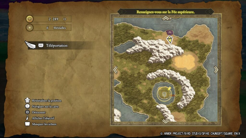 Les cartes ne sont pas très grandes, mais sont une invitation aux voyages. // Source : Square-Enix