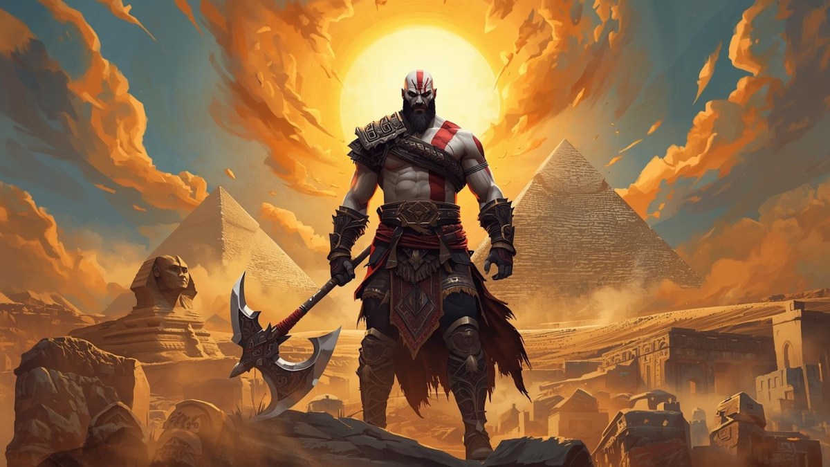 Kratos en Égypte // Source : Canva IA Kratos en Égypte // Source : Canva IA