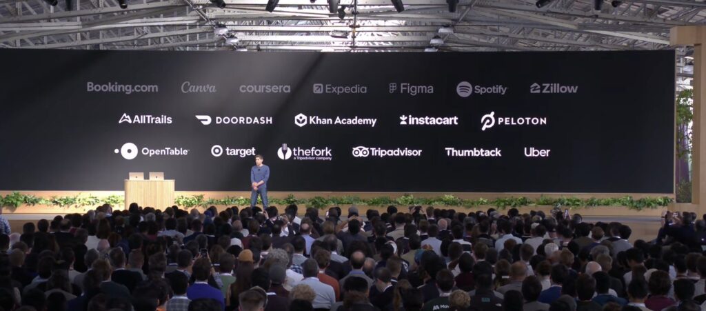 Les partenaires de lancement d'OpenAI pour les ChatGPT Apps. Les partenaires de lancement d'OpenAI pour les ChatGPT Apps.