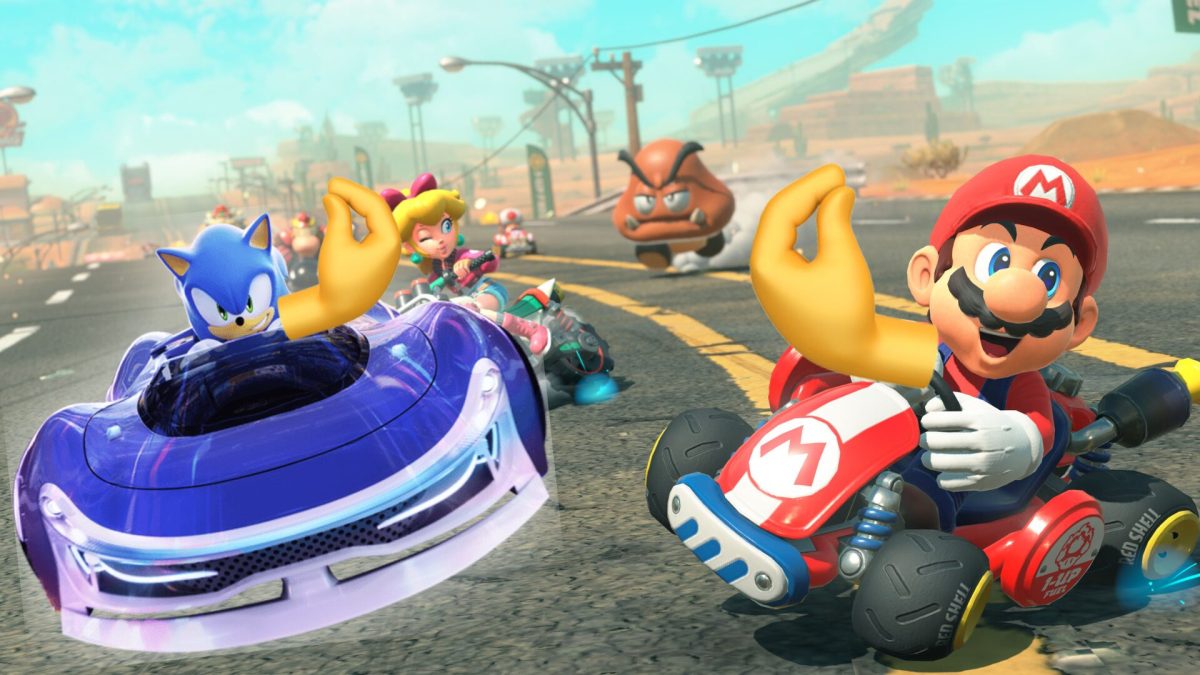 Mario VS Sonic // Source : Montage Numerama