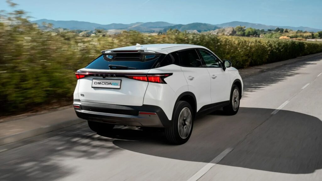 L'Omoda 5 électrique est vendu chez nos voisins européens mais ne le sera pas en France // Source : Omoda-Jaecoo