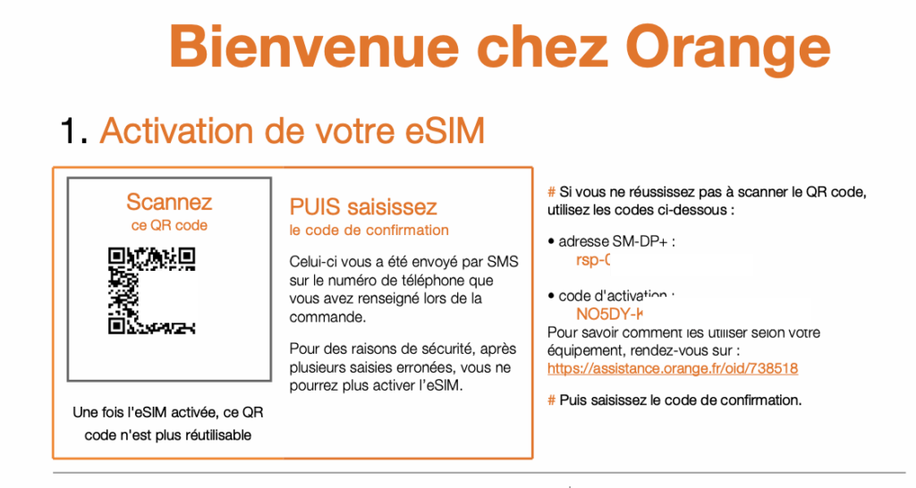 Les QR codes non réutilisables = la pire idée d'Orange avec les eSIM.