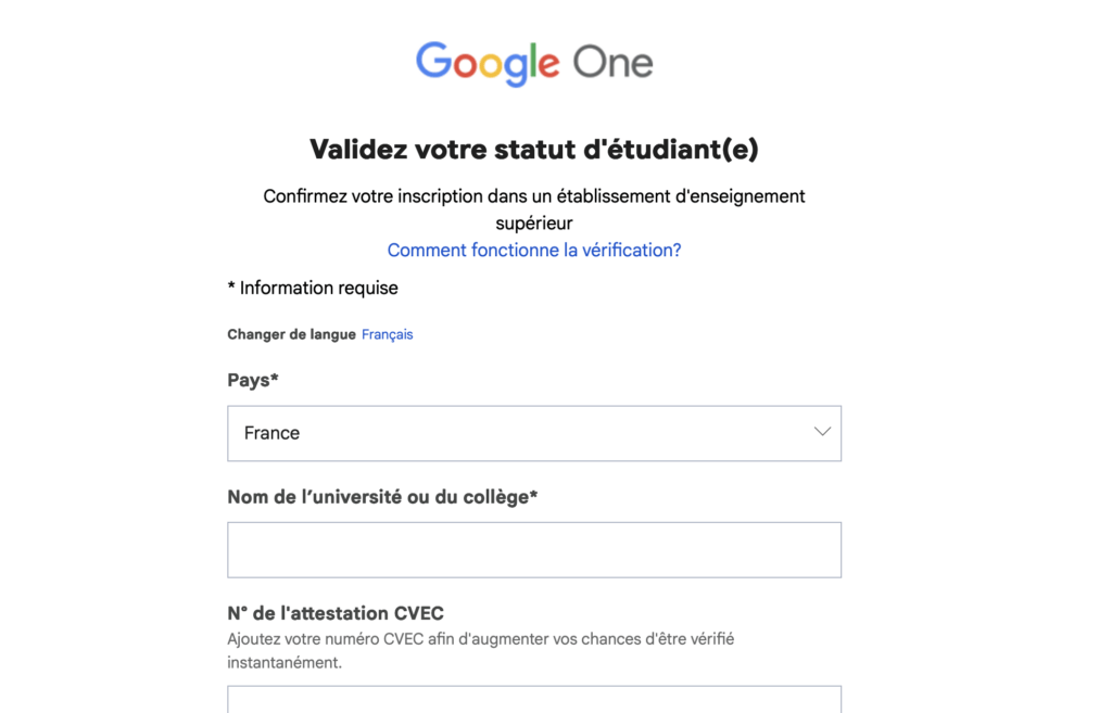 La vérification de l'éligibilité étudiante à Google AI Pro gratuit. La vérification de l'éligibilité étudiante à Google AI Pro gratuit.