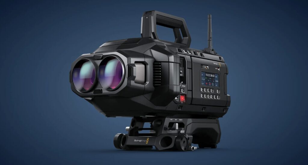 Blackmagic URSA Cine Immersive Live // Source : Blackmagic Blackmagic URSA Cine Immersive Live // Source : Blackmagic