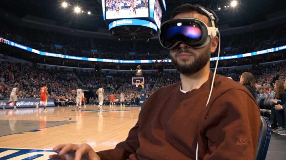 L'Apple Vision Pro va permettre de voir des matchs de NBA // Source : Numerama L'Apple Vision Pro va permettre de voir des matchs de NBA // Source : Numerama