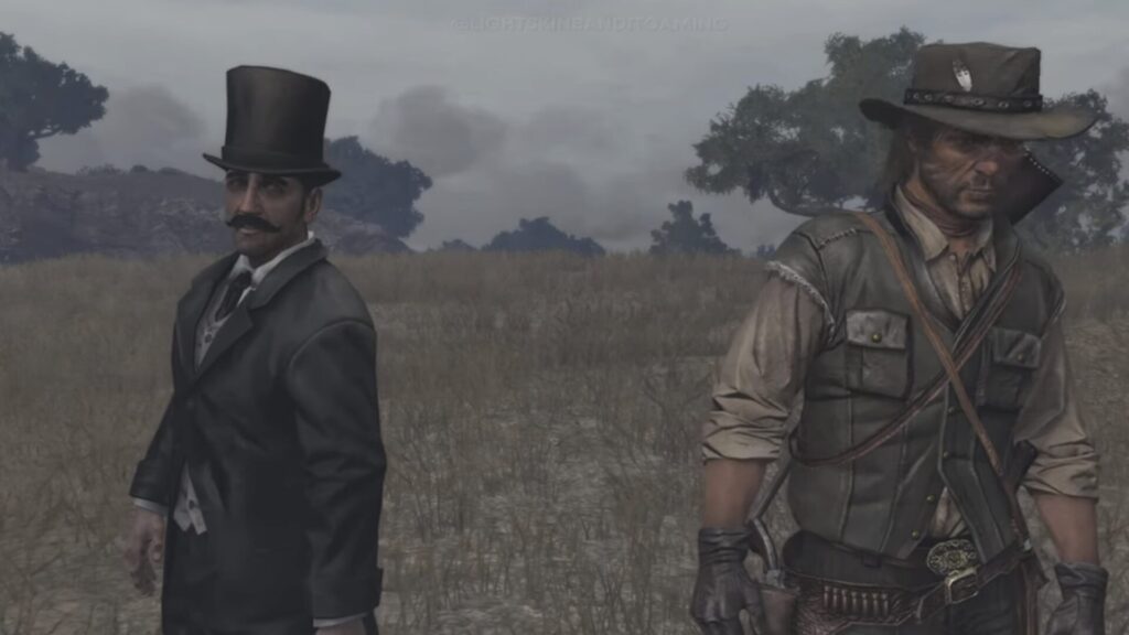 L'homme mystérieux dans Red Dead Redemption 2 // Source : Capture YouTube L'homme mystérieux dans Red Dead Redemption 2 // Source : Capture YouTube