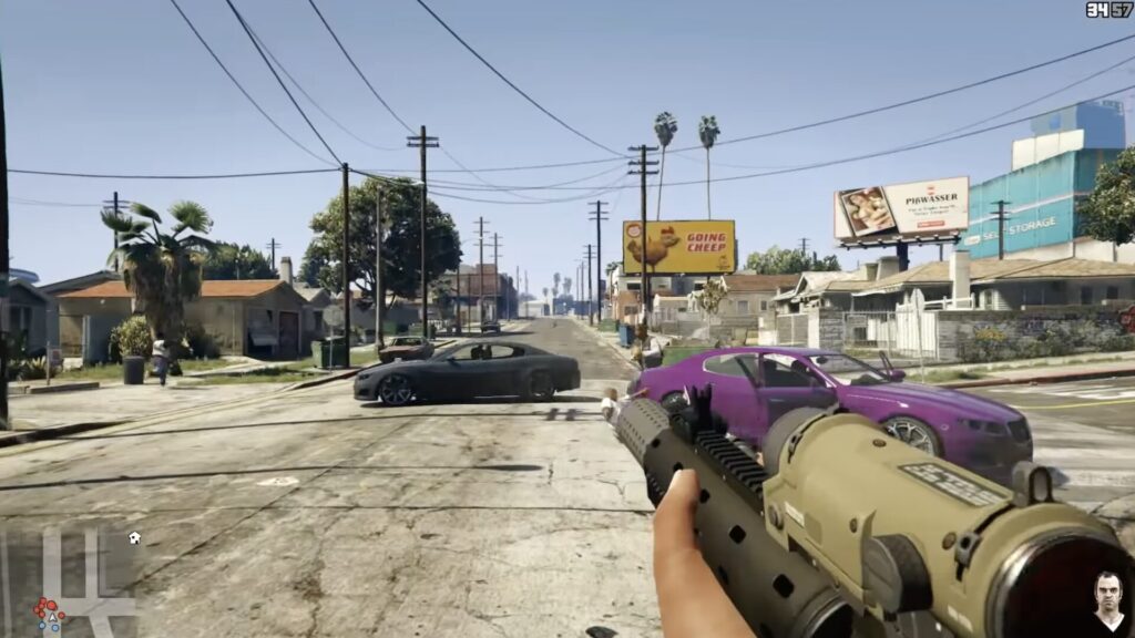 GTA V à la première personne // Source : Rockstar Games