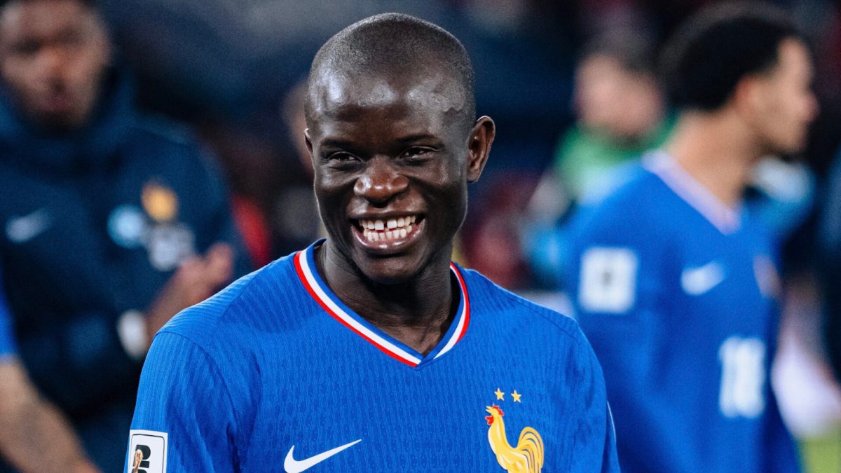 Kanté avec l'Équipe de France // Source : Compte X de l'Équipe de France Kanté avec l'Équipe de France // Source : Compte X de l'Équipe de France