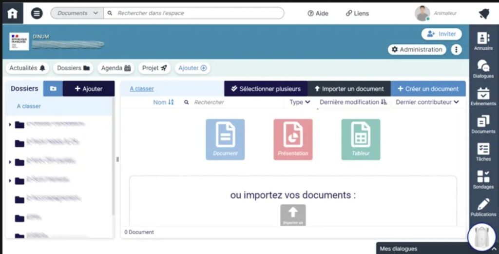 Capture d'écran de la plateforme RESANA // Source : https://spote.developpement-durable.gouv.fr/ Capture d'écran de la plateforme RESANA // Source : https://spote.developpement-durable.gouv.fr/