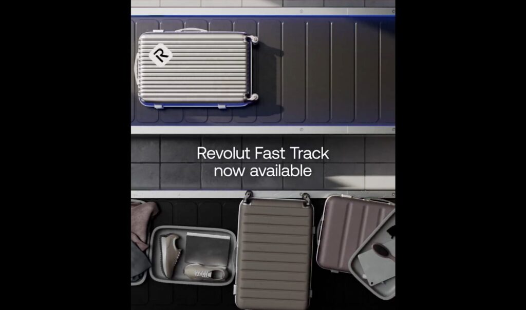 Le Revolut Fast Track est un laissez-passez pour les files de sécurité à l'aeroport. // Source : Revolut Le Revolut Fast Track est un laissez-passez pour les files de sécurité à l'aeroport. // Source : Revolut