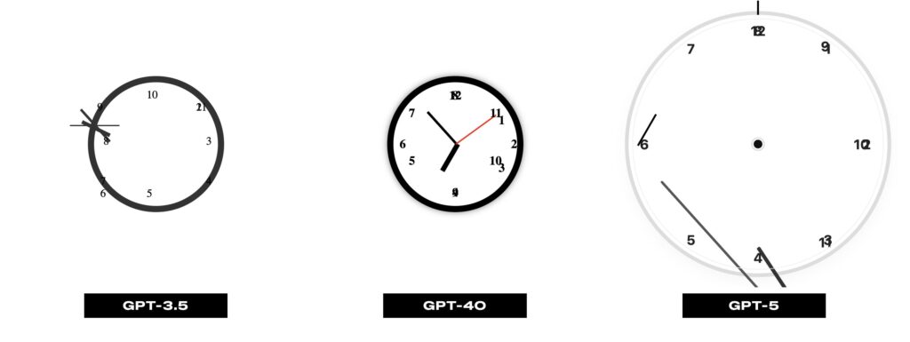 Les modèles d'OpenAI passent un sale quart d'heure // Source : Capture d'écran AI World Clocks Les modèles d'OpenAI passent un sale quart d'heure // Source : Capture d'écran AI World Clocks