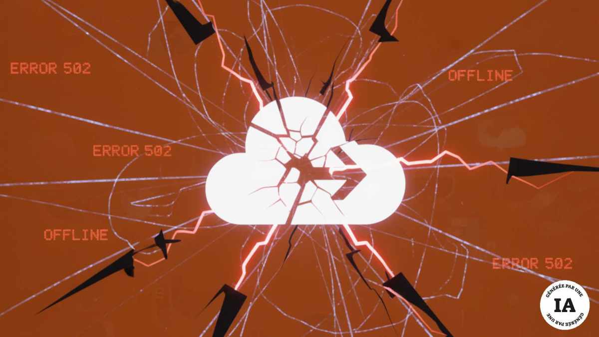 Le 18 novembre 2025, Cloudflare a subi un incident impactant une bonne partie de l'internet mondial // Source : Numerama avec Gemini Le 18 novembre 2025, Cloudflare a subi un incident impactant une bonne partie de l'internet mondial // Source : Numerama avec Gemini