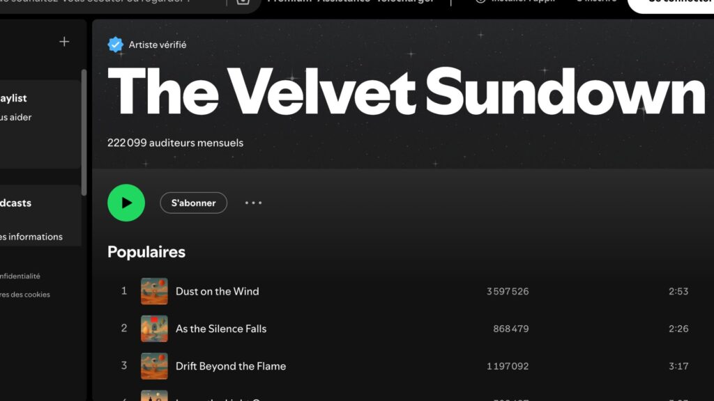The Velvet Sundown. // Source : Spotify The Velvet Sundown. // Source : Spotify