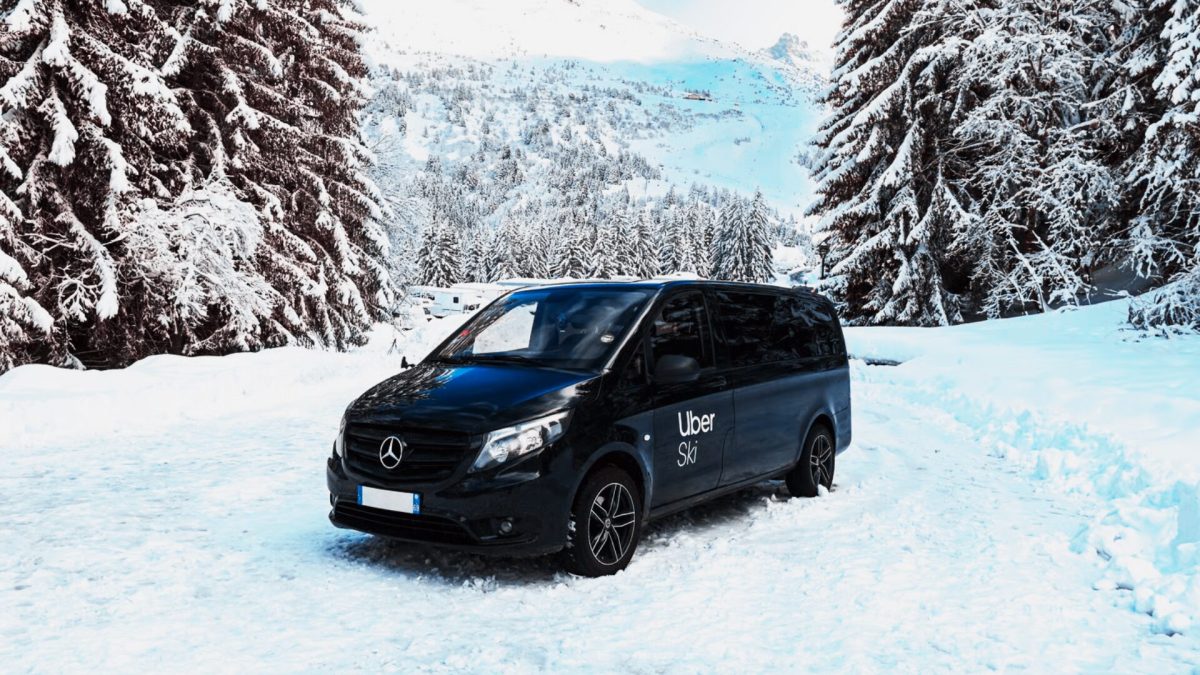 Uber Ski. // Source : Uber Uber Ski. // Source : Uber