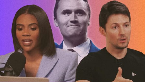 Dans un post publié sur X le 22 novembre 2025, Candace Owens relance deux accusations complotistes visant le couple Macron et l’État français. // Source : Numerama / Tucker Carlson / Candace Owens sur YouTube 