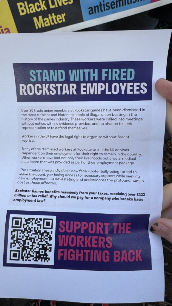 La lettre du syndicat qui dénonce la direction de Rockstar Games La lettre du syndicat qui dénonce la direction de Rockstar Games