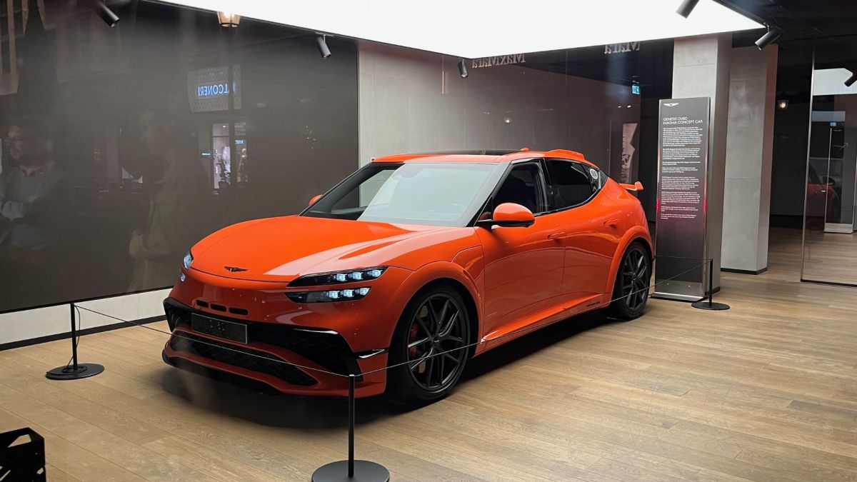 Genesis va lancer la sportive électrique GV60 Magma en France en 2026. // Source : Robin San Vicente pour Numerama Genesis va lancer la sportive électrique GV60 Magma en France en 2026. // Source : Robin San Vicente pour Numerama