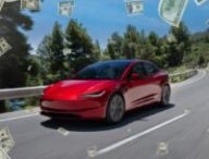 Tesla augmente de 2 000 € le prix de la Model 3 // Source : Montage Robin San Vicente pour Numerama