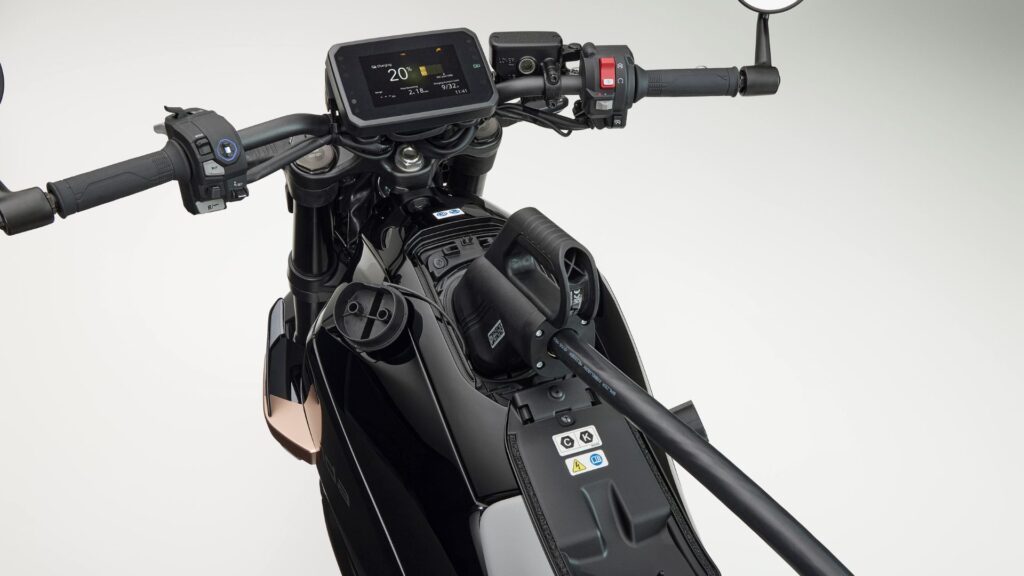 La première moto électrique de Honda : la WN7. // Source : Honda Moto La première moto électrique de Honda : la WN7. // Source : Honda Moto