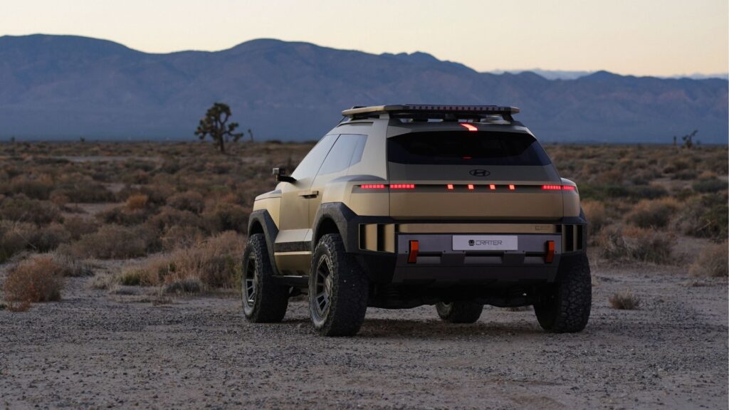 Le concept Hyundai Crater ne met pas de côté son ADN futuriste. // Source : Hyundai Le concept Hyundai Crater ne met pas de côté son ADN futuriste. // Source : Hyundai